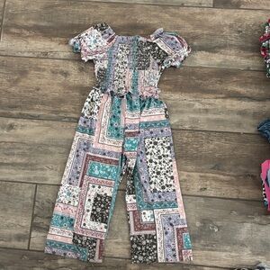 Rare Editions Multicolor Patchwork Jumpsuit